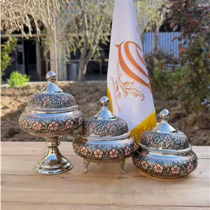 قندان مسی صفینه ای الماس