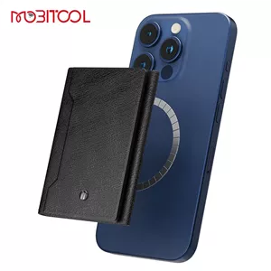 جا کارتی چرمی مگ‌ سیف لِوِلو Levelo Mitte 8 in 1 MagSafe Wallet