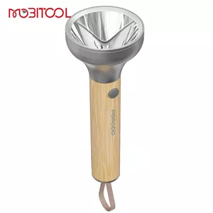 چراغ قوه شارژی 150 لومن پرودو Porodo Birch 190 Wooden LED Flashlight PDA90501