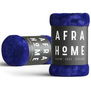 پتو نوجوان افرا کلکسیون چهارفصل سایز 180*140 سانتی متر رنگ آبی کاربنی