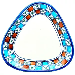 دیس مثلثی بزرگ نقش شطرنجی