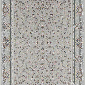 فرش قیطران 1500 شانه کلکسیون سوفیا طرح پاتیرا زمینه فیلی (برجسته)