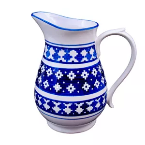 پارچ سنتی دسته دار نقش زیلویی (چینی میبد مروارید یزد)