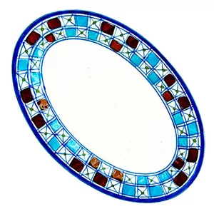 دیس بیضی متوسط نقش شطرنجی