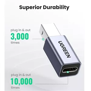 مبدل USB-C به USB-B پرینتر یوگرین مدل US382 - 20120