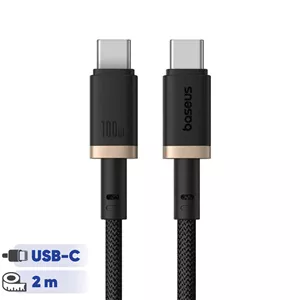 کابل 100 وات USB-C بیسوس مدل BASEUS Dura Series 100W,P10377803U01-02 طول 2 متر