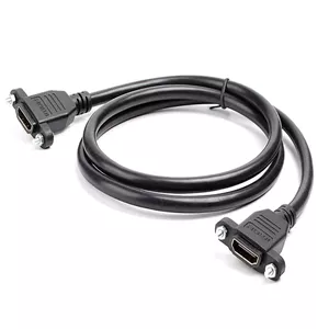 تبدیل دوسر مادگی HDMI پنلی پیچ شونده پی نت مدل PHH-1 به طول 30 سانتی متر