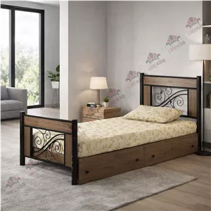 تخت خواب یک نفره فلزی مدل ملودی