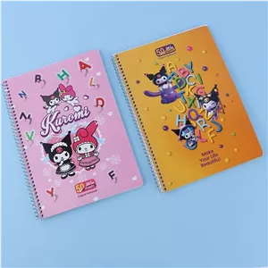 دفتر زبان 4 خط 50 برگ پیک فدک طرح inside out کد 044