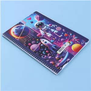دفتر نقاشی 50 برگ پیک فدک طرح کارتونی فضا نورد  کد 060
