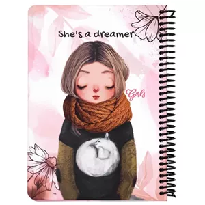 دفترچه یادداشت 100 برگ دات نوت مدل دخترانه she s a dreamer
