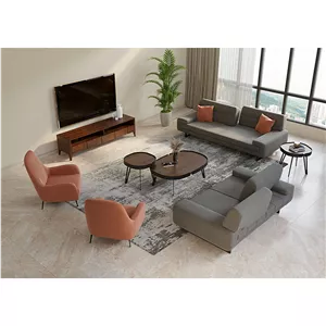 ست 7 نفره مبل خانگی نیلپر مدل زیوان-NHSS279 zivan-پایه چوبی