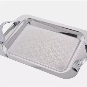 سینی یونیک براق استیل بدون پایه کوچک (4053)
