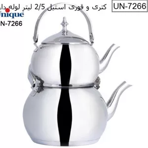 کتری قوری استیل یونیک 2/5 لیتر (7266)
