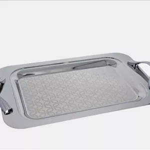 سینی یونیک براق استیل بدون پایه بزرگ (4041)