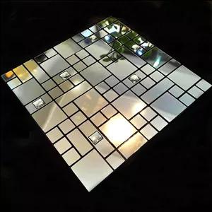 بین کابینتی نقره ای براق آینه ای کد 790