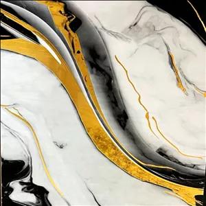 ماربل شیت طلاکوب سفید مشکی کد V1014