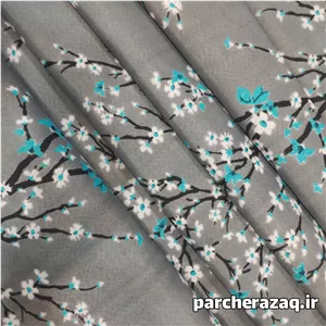 پارچه ملحفه شکوفه ستایش فیروزه ای