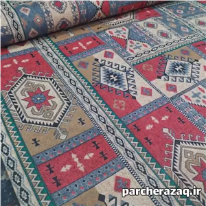 پارچه ملحفه سنتی گلیم قرمز ستایش