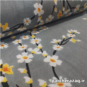 پارچه ملحفه شکوفه ستایش زرد
