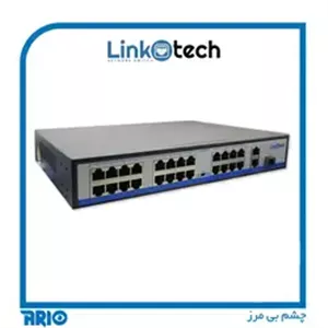 سوئیچ شبکه لینکوتک مدل LT-GSW1602-SFP-300 توان 300 وات
