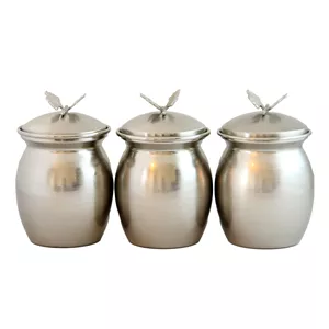 ست جا ادویه ( پانکه و پاسماوری ) 7 پارچه نیکل سالینو مدل پروانه کد N-4024