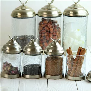 ست جا ادویه ( پانکه و پاسماوری ) 7 پارچه نیکل سالینو مدل استوانه پروانه کد N-4055