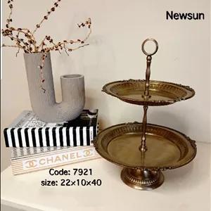 شیرینی خوری دو طبقه هندی برنج نیوسان مدل کنگره کد 7921 