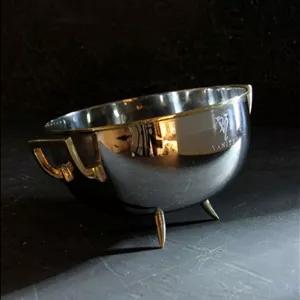 میوه خوری پایه دار استیل برنج نیوسان مدل ونیتی (VANITY ) کد 8912 