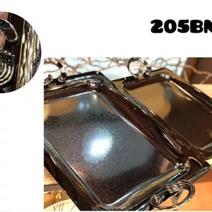 سینی پذیرایی گرد سالینو کد 205BN مجموعه 2 عددی