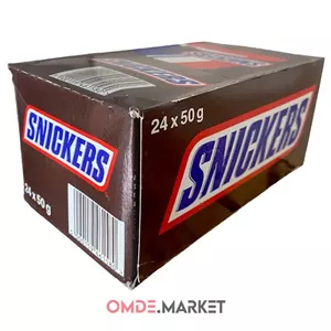 شکلات Snickers اسنیکرز عمده 12 بسته 24 عددی
