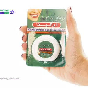 نخ دندان ارکید مدل کلاسیک نخ نازکتر با پوشش موم زنبور و طعم نعنا