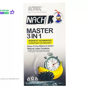 کاندوم تاخیری کدکس مدل master 3 in 1 بسته 12 عددی