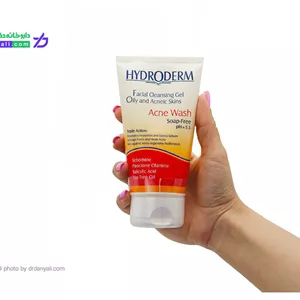 ژل شستشوی صورت پوست چرب هیدرودرم مدل Acne Wash