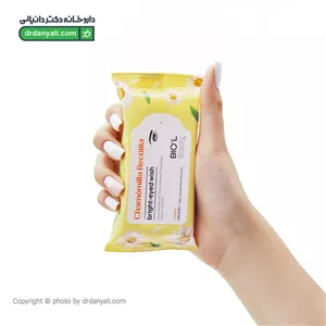 دستمال مرطوب پاک کننده آرایش دور چشم بیول حاوی عصاره بابونه ۱۰ عدد
