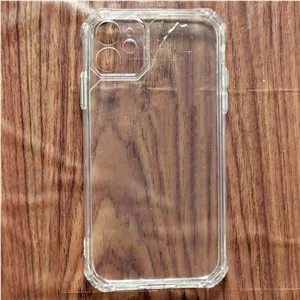 کریستال کاور شفاف فریم ژله‌ ای ضد ضربه iPhone 12