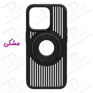 قاب کلاسیک مگ سیف استند رینگی iPhone 15 Pro مدل Classic Design