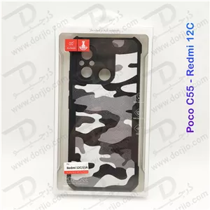 قاب طرح چریکی Xiaomi Redmi 12C مارک XUNDD سری Beatle Army