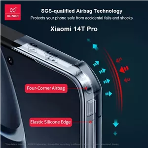 کریستال شیلد شفاف Xiaomi 14T Pro مارک XUNDD سری Beatle