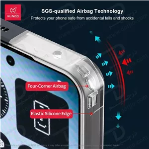 گارد شفاف رینگ استند 360 درجه مگ سیف Nothing Phone 3 مارک XUNDD سری Beatle Rotatable