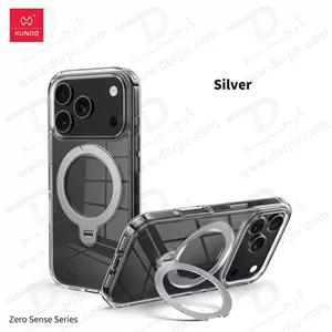 قاب شفاف رینگ استند مگنتی 360 درجه iPhone 17 Pro Max مارک XUNDD سری Zero Sense