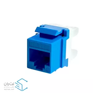 کیستون شبکه Cat6 UTP آبی ۱۸۰ درجه ونتولینک
