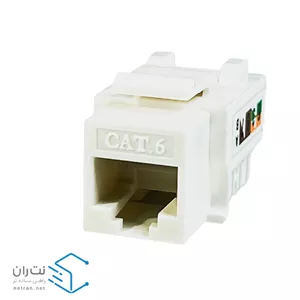 کیستون شبکه Cat6 UTP سفید ۹۰ درجه ونتولینک