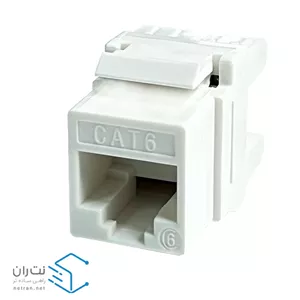 کیستون شبکه Cat6 UTP سفید ۱۸۰ درجه ونتولینک