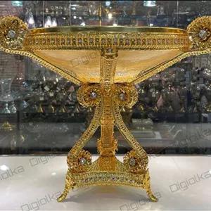 میوه خوری ست پذیرایی MBM طلایی نگین دار (طرح امارات) 