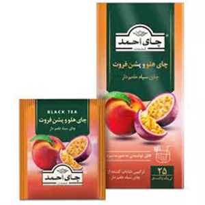 چای هلو و پشن فروت احمد - بسته ی 25 عددی