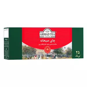 چای کیسه ای احمد- بسته ی 25 عددی صبحانه