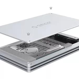 باکس هارد 2.5 اینچی فلزی اوریکو ORICO-DY252U3 2.5 inch 2 Bay USB3.0 Hollow Hard Drive Enclosure