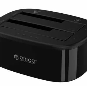 داک هارددیسک اینترنال اوریکو Orico 2.5-3.5 inch 2 Bay USB3.0 Hard Drive Dock 6228US3-C