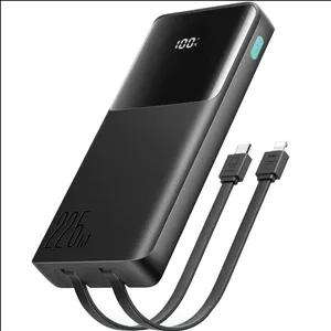 پاوربانک شارژ سریع 22.5 وات 10000 یو اس بی، تایپ سی و لایتنینگ جویروم JR-PBF19